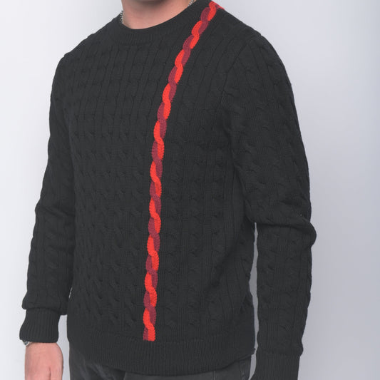 DNA Knitwear: Black & Red
